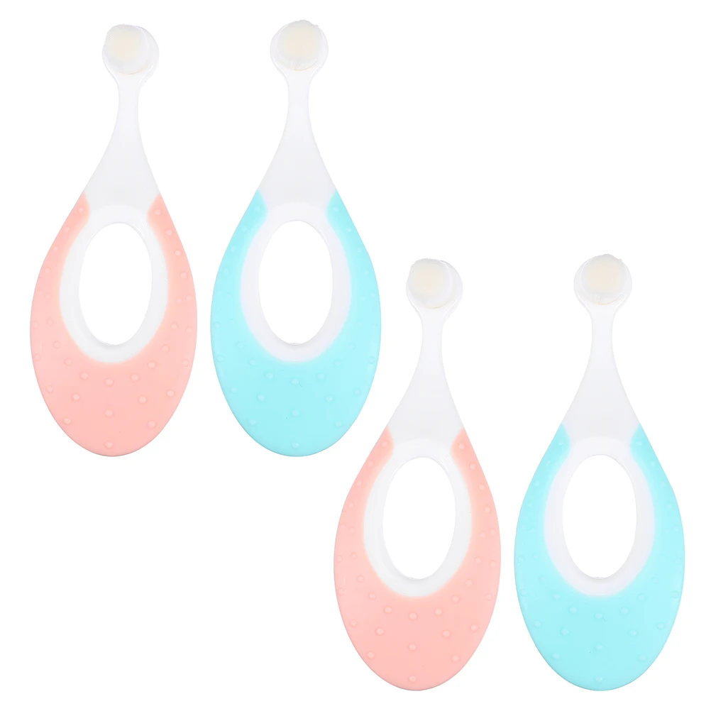 

4Pcs Toddler Toothbrush Baby Oral Care Tool Soft Bristles Training Toothbrush for Newborn Dental Hygiene Small Head Deep Clean