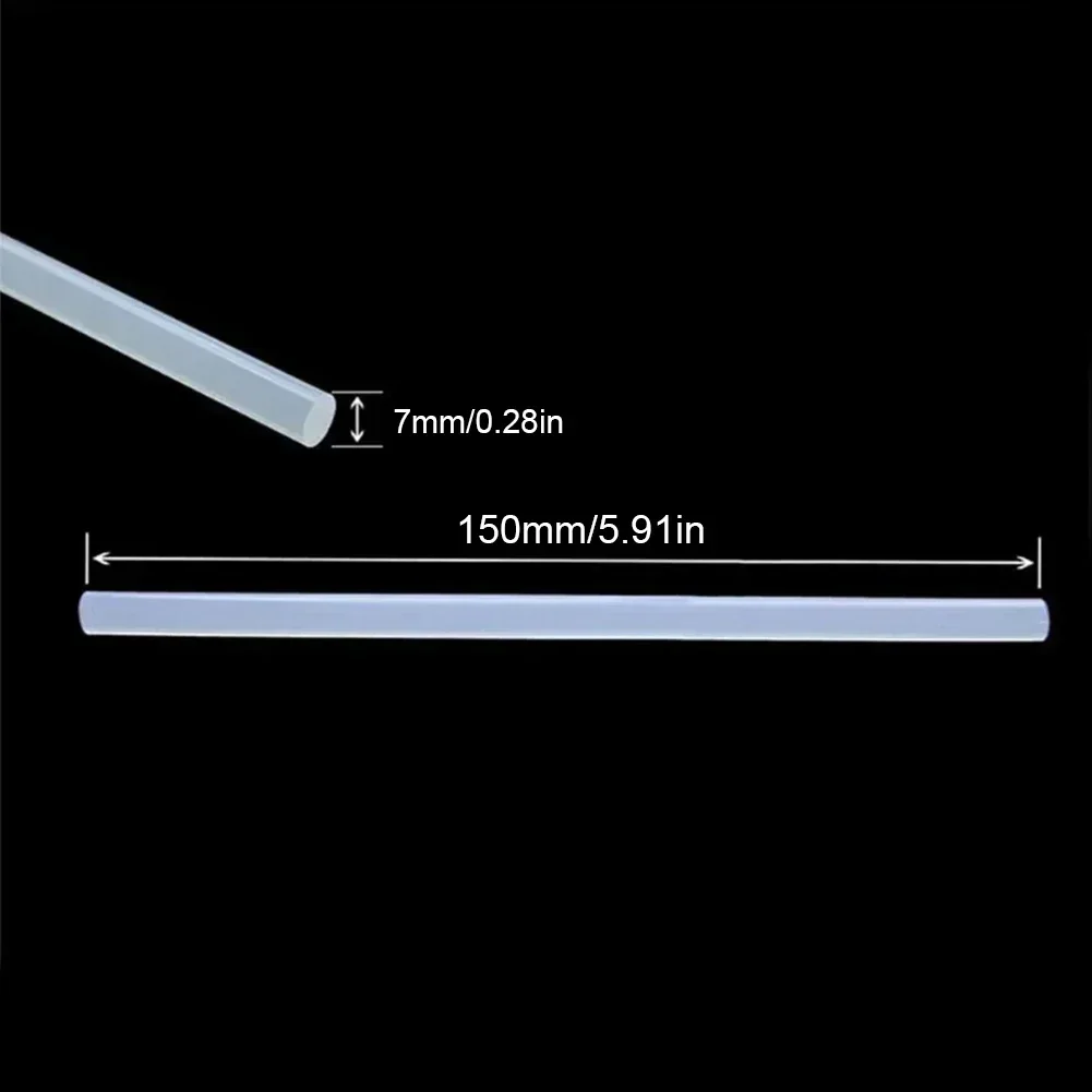 10/20 pçs varas de cola quente adesivo 7mm pistola de cola quente varas transparente pistola de derretimento quente cola varas ferramentas diy acessórios de reparo