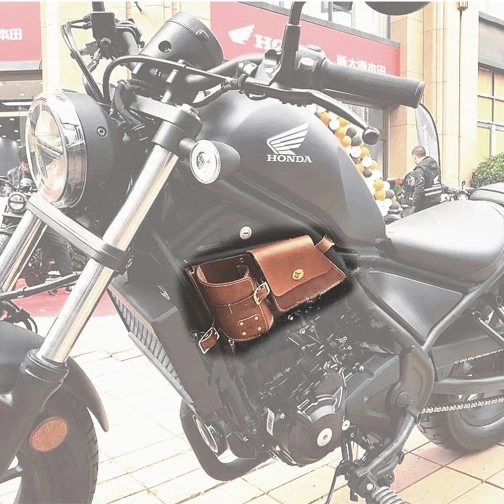 

Suitable for Honda CMX 300/500 Rebel 300/500 side frame bag handmade cowhide bag retro bag