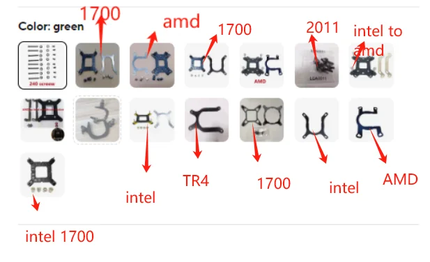 Dla MSI MAG CORELIQUID 240R/360R grzejnik procesor amd chłodnica cpu AM4 1700 wspornik gniazdo Intel AMD z deepcool /coolermaster