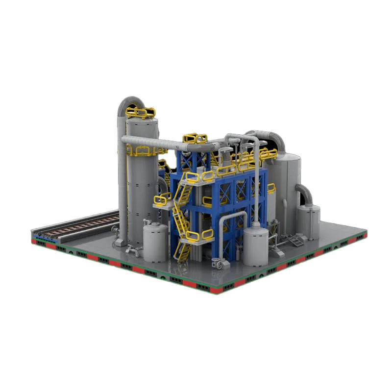 MOC-101452 Klassische urbane chemische Pflanze, Straßenszene, Bausteine, Modell 3116, Teile, Jungen- und Kindergeburtstagsgeschenk, Spielzeug