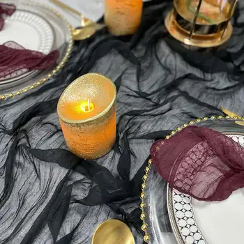 8 best sales Cheesecloth table runner - №8