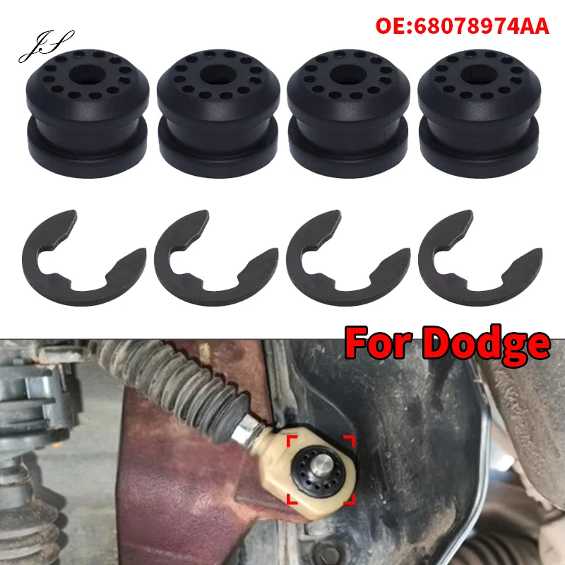 

4 шт. втулка 68078975AA для Dodge Ram 1500 2500 3500 4x4, раздаточное устройство, рычаг переключения передач, втулка рычага управления 68078974AA 2002-2010