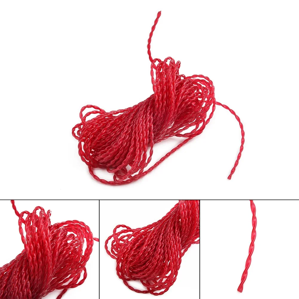 Brand New High Quality Hot Sale New Suitable Trimmer Line Grass Nylon Red Rope Spool String 15m*3mm Commercial