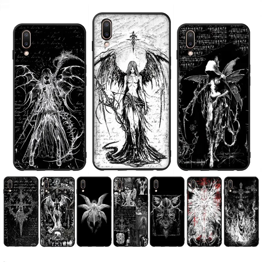 Gothic Girl Sculpture Retro Phone Case For Redmi Note 4 X 5 A 6 7 8 T 9 9S 10 11 11S 11Epro Poco M3 pro