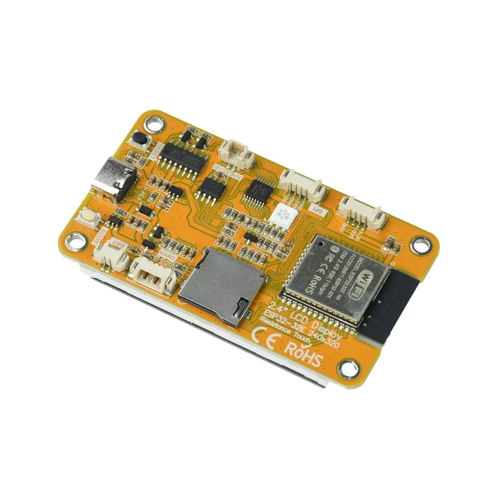 ESP32-32E Development Board 2.4 Inch IPS Resistive Touch Screen 240*320 ST7789 WIFI BT Type-C Audio Speaker RGB LED Screen Board