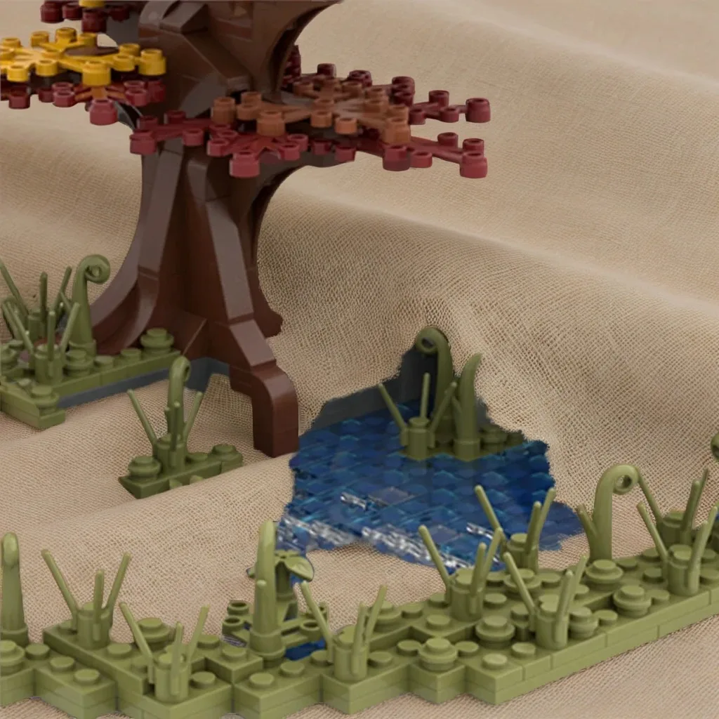 3997 Stück MOC The Lordes of the Ringsss Council of Elrond Klassische Szene Elf Architektur DIY Bausteine Modell Geschenk