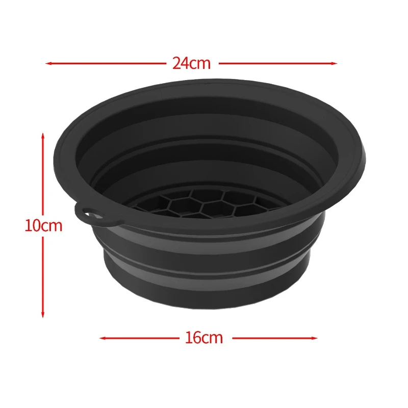 أحواض ثلج محمولة قابلة للطي من السيليكون مع صينية ثلج مدمجة ودلو نقع القدم دلو ماء تدليك حوض غسيل صحي للقدم