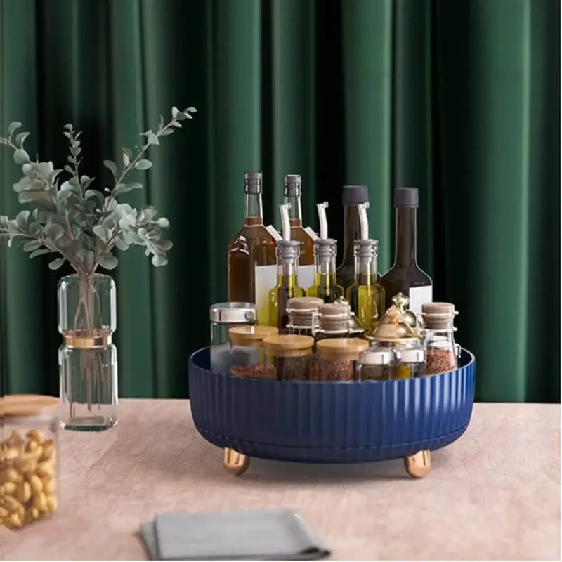 منظم عطور المكياج، ° منظم العناية بالبشرة الدوار، صينية الغرور، منظم مستحضرات التجميل الدوار لخزانة الملابس، الغرور، الحمام #5