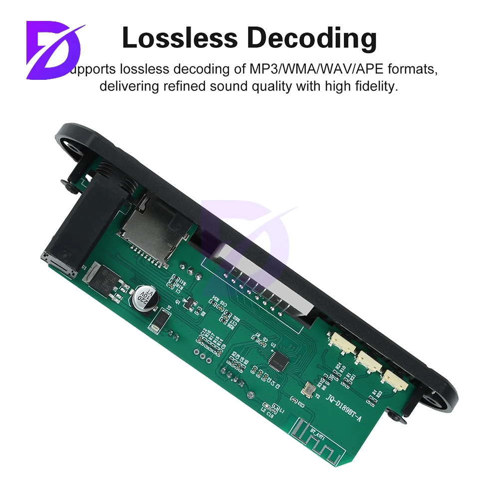 DC 12V MP3 BT Decoding Board Car Audio MP3 Decoder Decoding Module Without Amplifier D189BT
