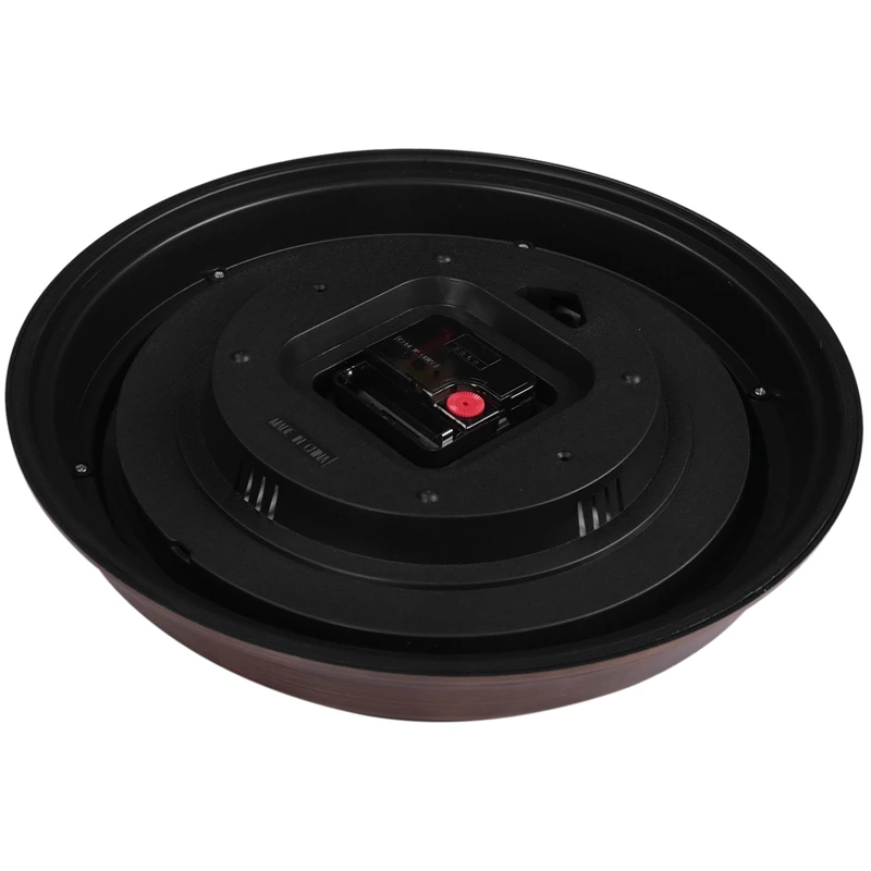 Reloj de pared de 12 pulgadas, reloj Retro resistente al agua con pantalla, termómetro y higrómetro, reloj sin ruido para interior/exterior