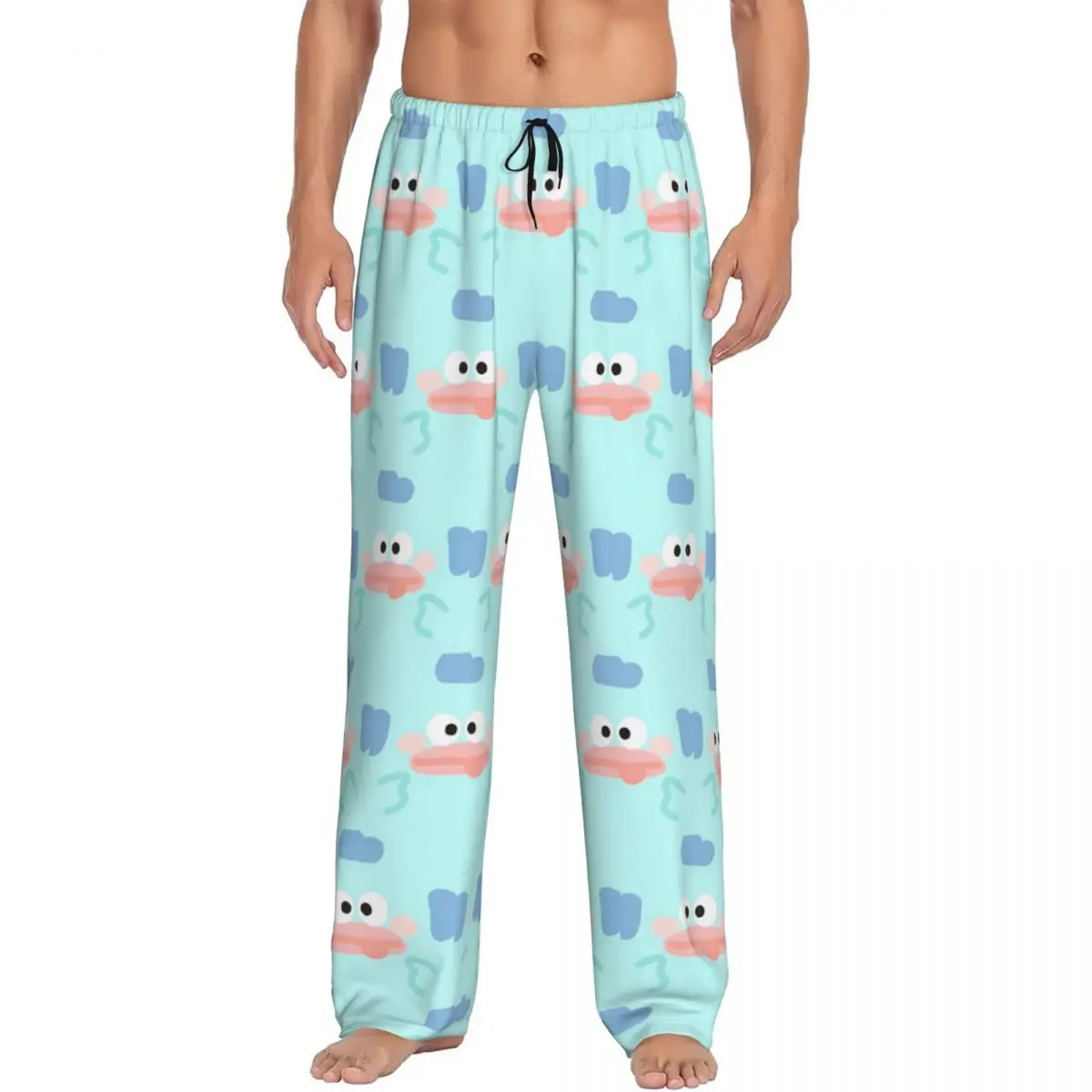 

Custom Hangyodon Pajama Pants Men Cute Fish Lounge Sleep Drawstring Sleepwear Bottoms with Pockets