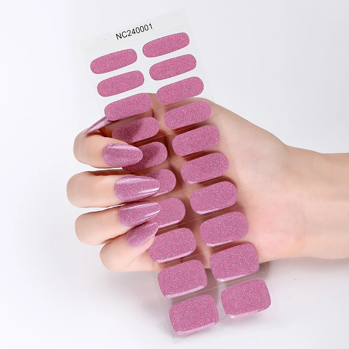 Bandes Adhésives pour Ongles en Gel Semi-Durci, 20 Embouts, Enveloppes Adhésives Étanches, Lampe UV, N64.Autocollants