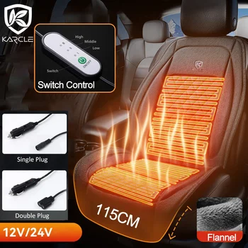 12-24V heated car seat flannel cushion winter extend warmer seat heating car accessories pads universal auto seat heater cover