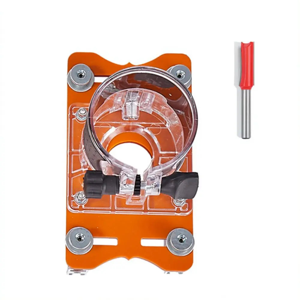 Router Base Slotting Jig For For Xingmuyuan Woodworking Invisible Connector Fastener Drill Guide Milling Plate