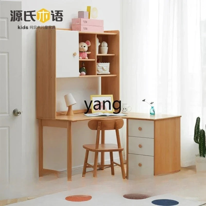 LMM solid wood study table household writing table combination simple small apartment desk