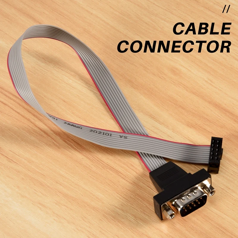DB9 RS232 To 10 Pin Ribbon Cable Connector Adapter-DT30