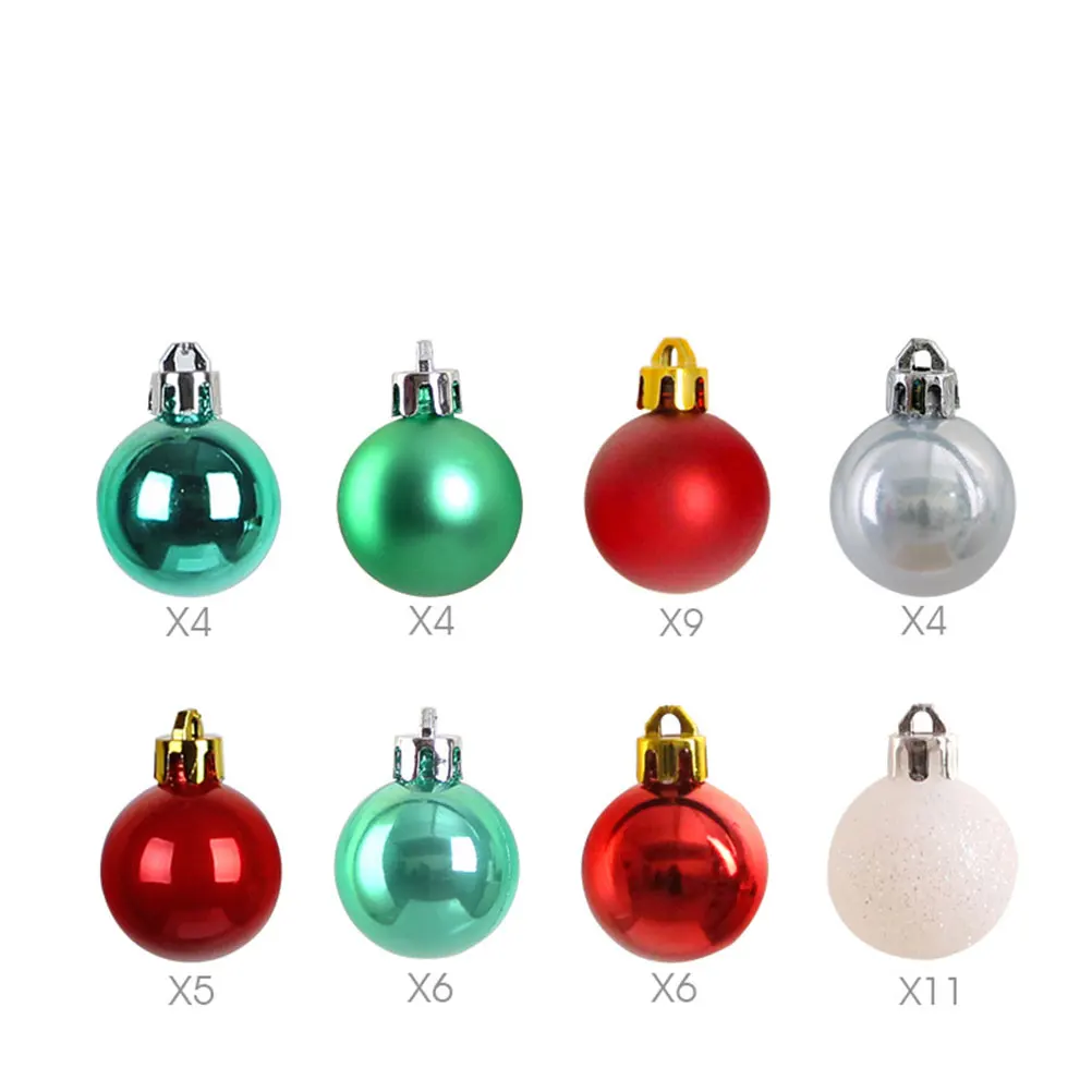 

49 Pcs Christmas Ball Pendant Hanging Ornaments New Years Tree Decorations Decorate Party Small Festival Holiday