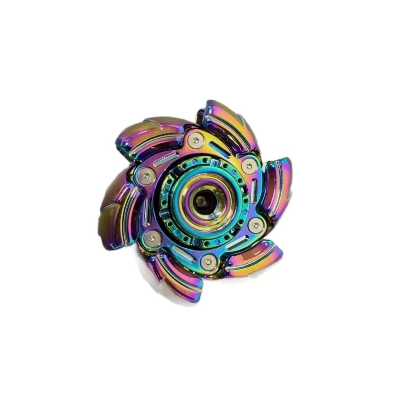 سبينر معدني قابل للتحول بألوان قوس قزح، لعبة تخفيف التوتر للمراهقين والبالغين، صندوق مفاجآت