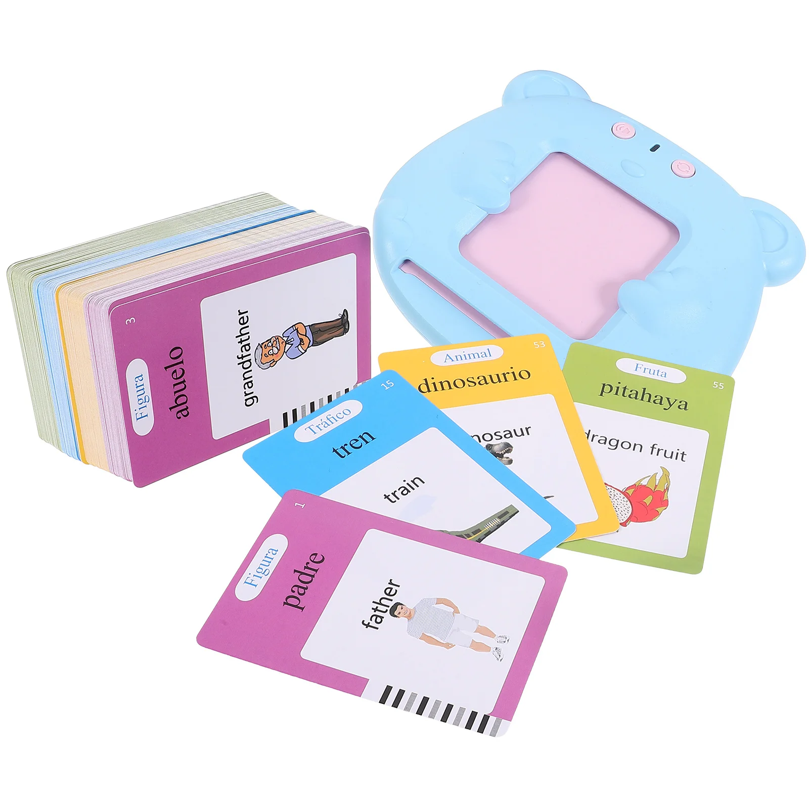 1 Juego de máquina de educación temprana para niños, dispositivo de aprendizaje de inglés ABS, máquina de habla educativa segura, regalo de aprendizaje cognitivo