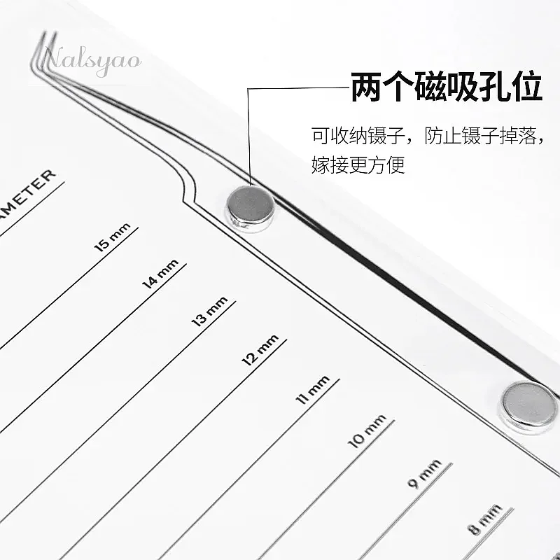 Magnetic Suction Acrylic Eyelash Holder Tray Display Board for False Lashes Extensions Makeup Supplies