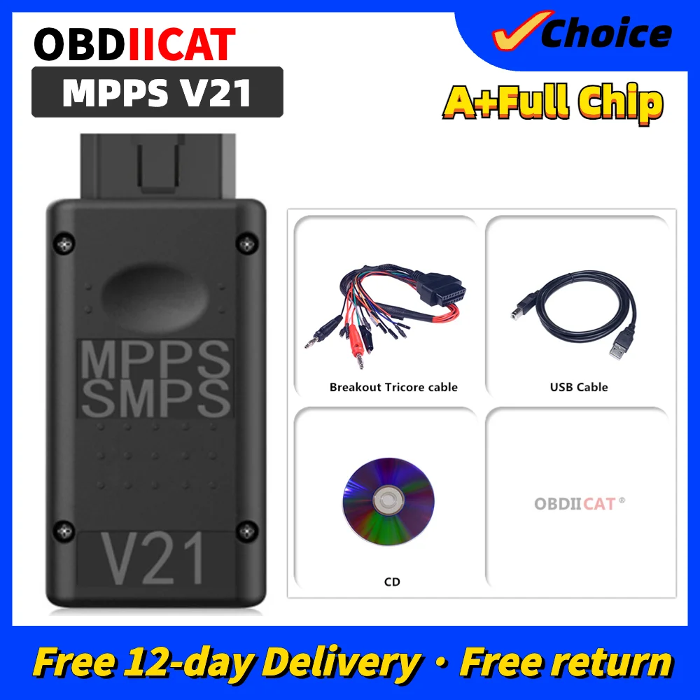 

New Arrival OBD2 MPPS V21 Auto ECU Chip Tuning Interface For EDC15 EDC16 EDC17 Won't Lock The Device V18 V16 CAN Flasher