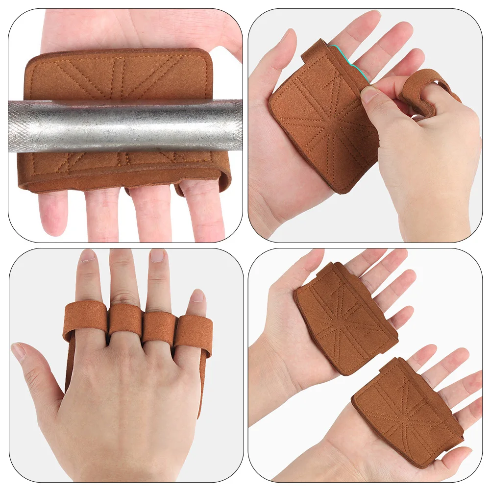 

1 Pair Weight Lifting Gloves Anti-Slip Palm Protectors Wear-Resistant Workout Grip Pads Lightweight Gym Gloves For Sports