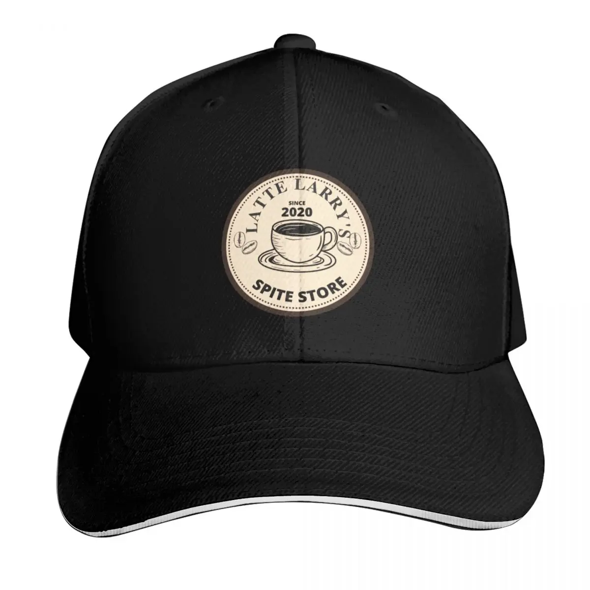 Curb Your Enthusiasm Spite Store Latte Larry's Baseball Cap Casual Daily Wear Quick Dry Performance Cotton Twill Breathable