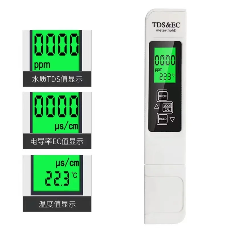 Água Tester Tds ce Medidor de Temperatura Digital Lcd Água Testing Pen Filtro de Pureza Qualidade Profissional em