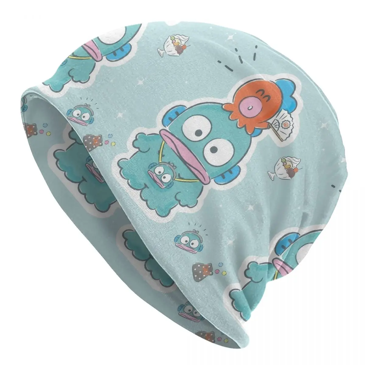 

Hangyodon капот шапки модные уличные шапочки Skullies шляпа милый мультфильм для мужчин женщин летняя кепка двойного назначения