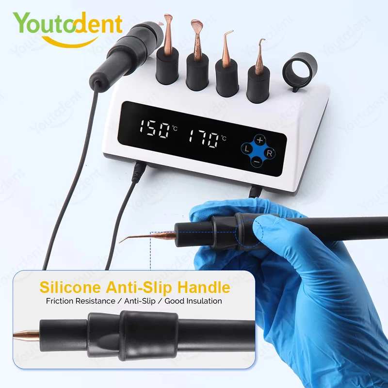 Youtodent Dental Electric Wax Carving Set 6Pcs Carving Tips Electrical Appliances Carving Molding Wax Pen Dentistry Instrument