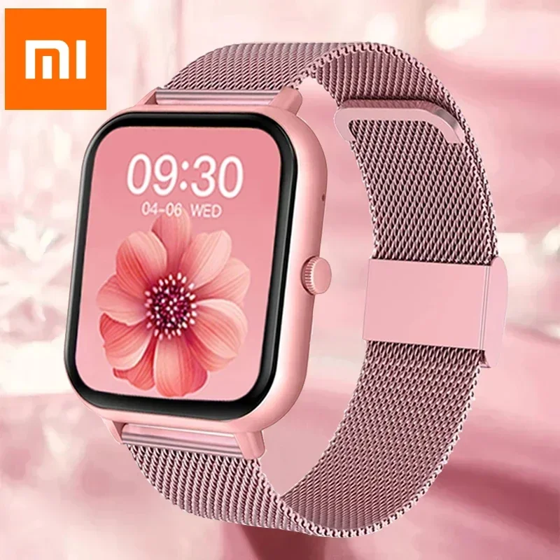 Xiaomi 2025 New For Women Bluetooth Call Smart Watch Women Men Heart Rate Blood Oxygen Voice Assistant 100+Sports Smartwatch