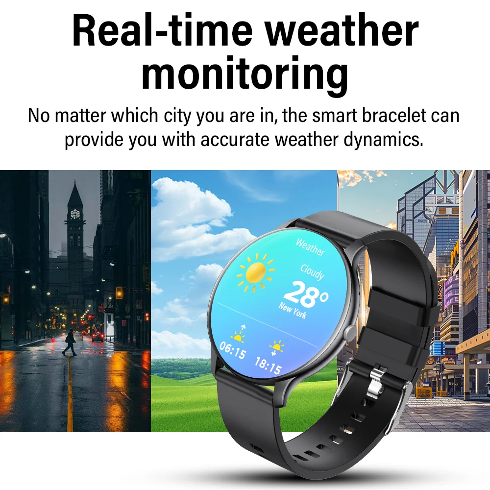 LAXAFIT 2025 スマートウォッチ男性女性フルタッチスクリーンスポーツフィットネスウォッチ IP68 防水 Bluetooth スマートウォッチ Android IOS