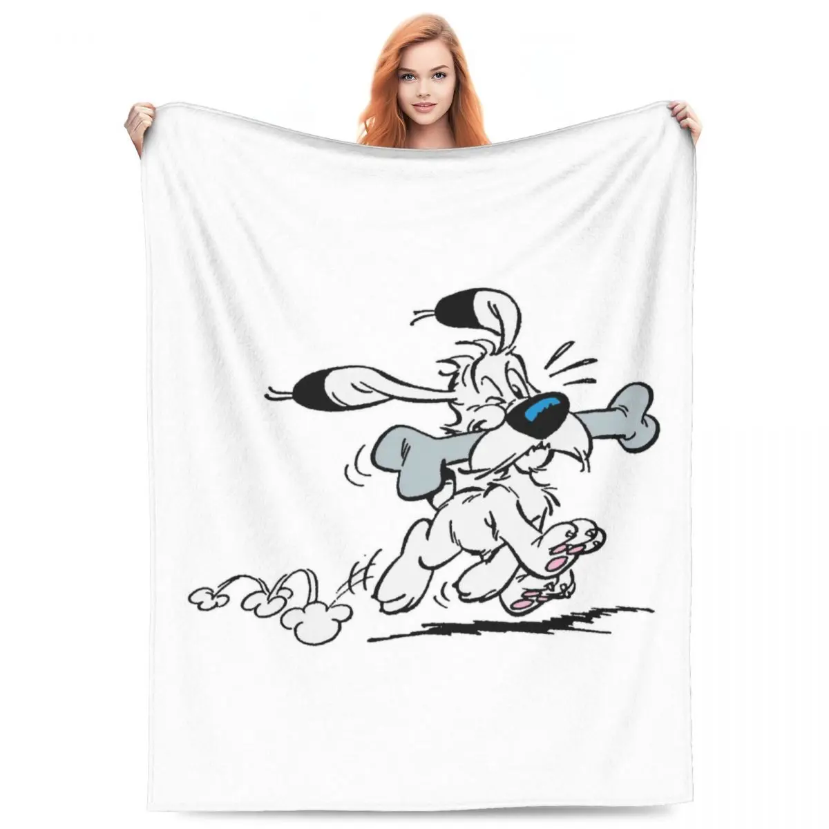 

Asterix And Obelix Dogmatix Ideafix Obelix Dog Blankets Flannel Throw Blankets for Home Bedroom Travel Throws Bedspread Quilt