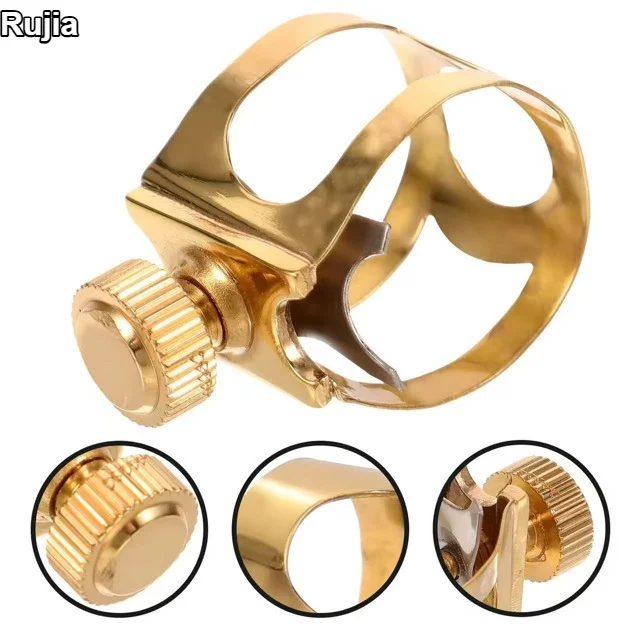 Universal Metal Saxophone Ligature Mouthpiece Clip For Eb Alto Bb Tenor Soprano Saxophone Instrument Accessory
