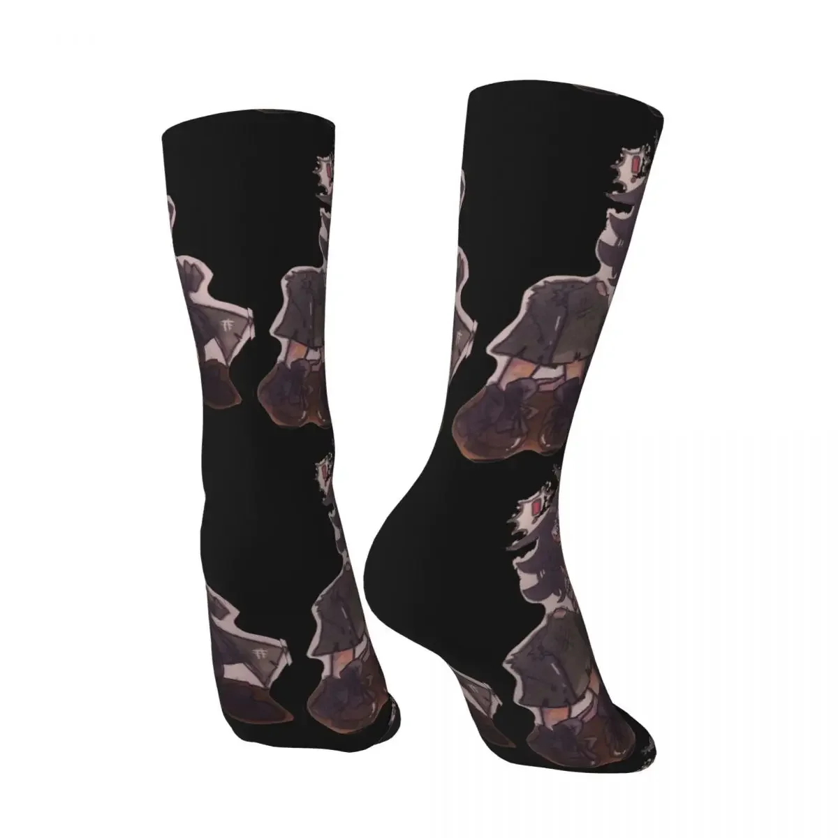 Hip Hop Vintage Nortdrew Crazy Men's Compression Socks Unisex Identity V Asymmetrical Battle Arena Game Seamless Crew Sock