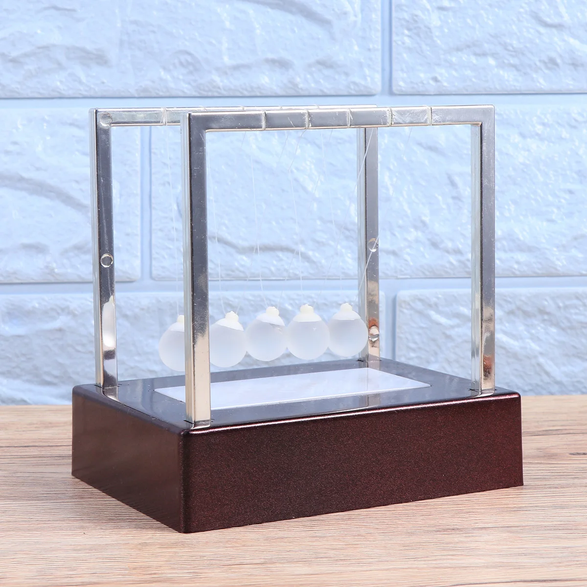 نيوتن مهد LED كرات زجاجية البندول مكتب المنزل الوفير الكرة الديكور الاسترخاء الإجهاد الإغاثة هدية #2