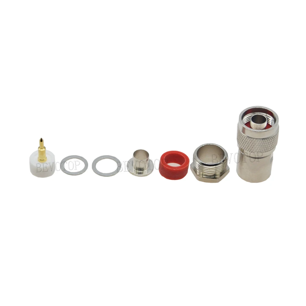 L16 N Male Clamp Solder for RG58 RG142 RG223 RG8X RG-8X RG59 LMR195 RG5 RG6 LMR300 RG304 LMR400 RG8 RG213 RG214 50-9 -3 -4 -5 -7