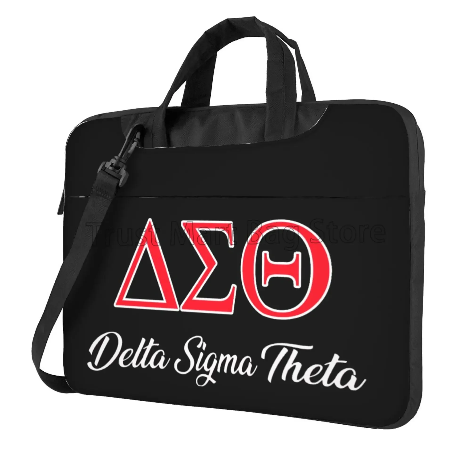 

Delta Sigma Theta Sorority Print Laptop Bag Waterproof Large Laptop Case Computer Bag for Office Business Travel Gifts for Women