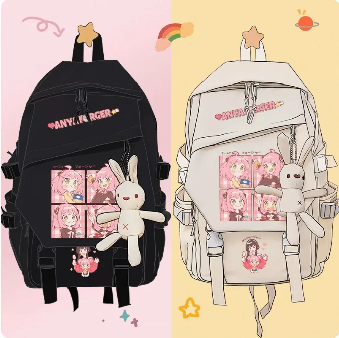 Anime SPY×FAMILY Anya Forger Schoolbag Backpack High-capacity Computer Casual Shoulder Bag Student Messenger Bag 1411