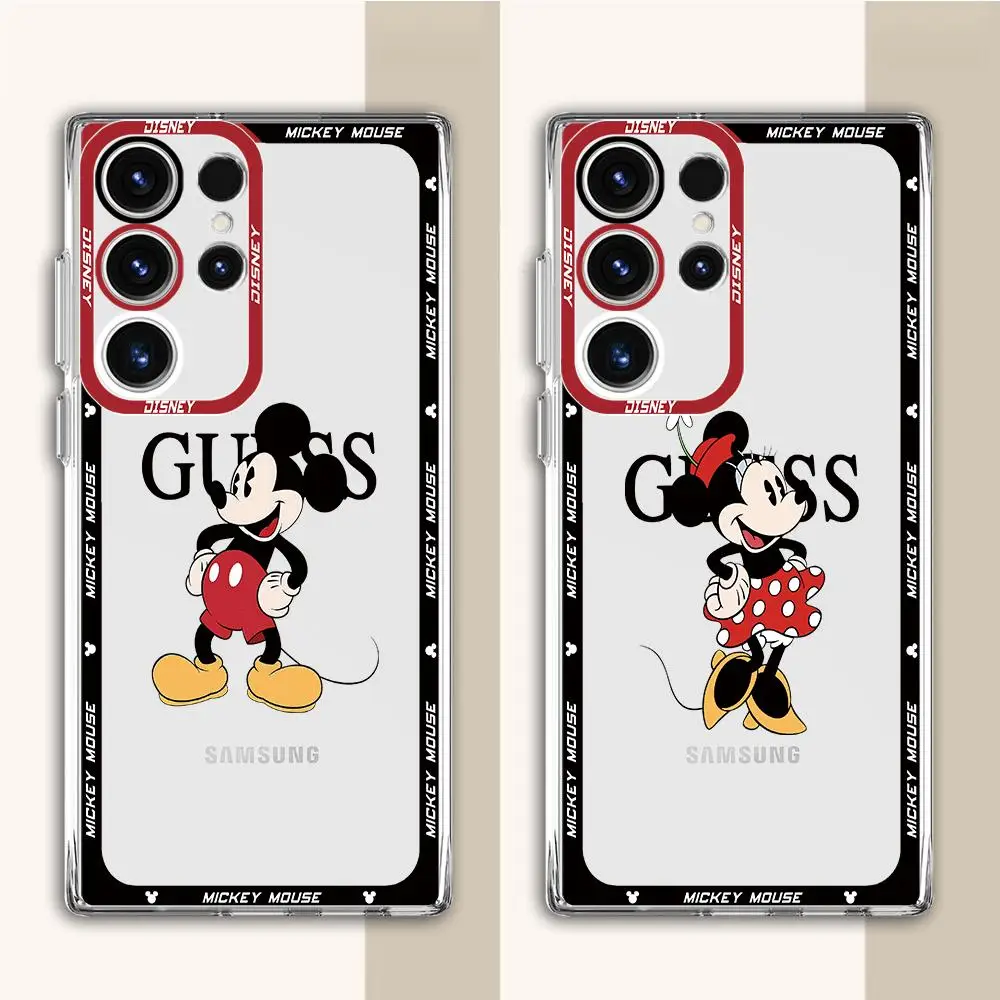 Disney Mickey Minnie Phone Case for Samsung Galaxy S24 S23 Ultra S22 Plus S21 S21Plus S20 FE S24Plus Soft Cover