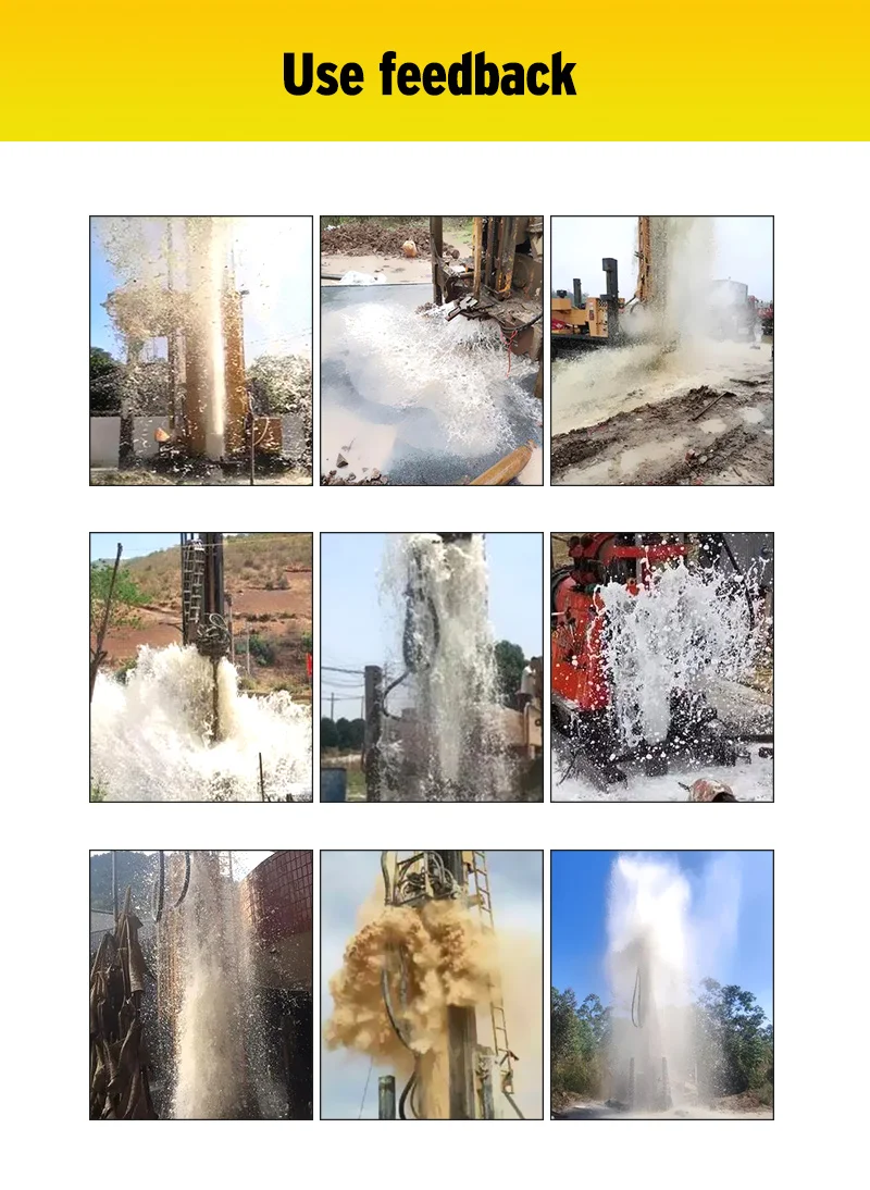 Maßgefertigte Diesel-Raupenbohranlage für Wasserbrunnen, Hydraulische Wasser-Luft-Doppelzweck-Wasserbrunnenbohrmaschine – Detail 7
