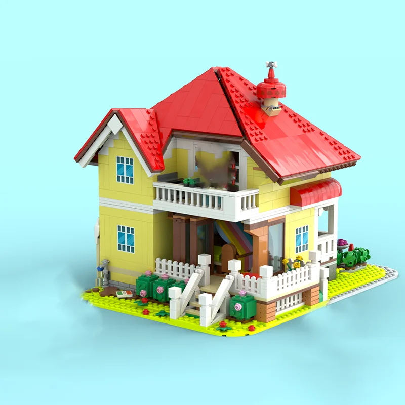 Bloques de construcción Moc, modelo de casa Modular, tecnología Modular, modelo de construcción de ciudad, regalo, montaje DIY, juegos de vacaciones, Juguetes