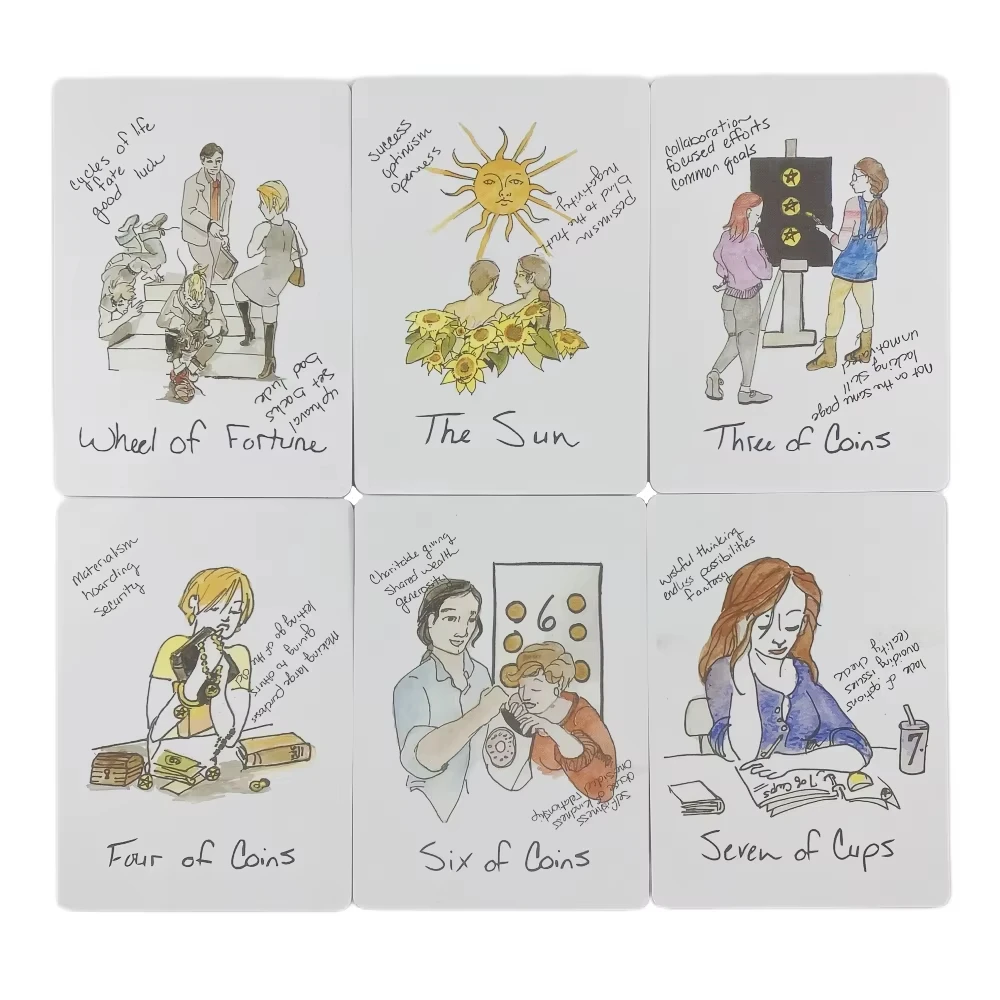 بطاقات التارو Broke B Word A 78 Oracle English Visions Divination Edition Deck Borad Playing Games