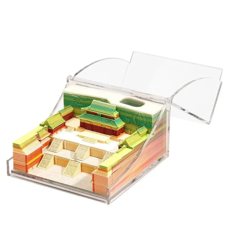 Catatan Tempel Stereo 3D Kreatif Budaya Hadiah Kelulusan Ulang Tahun Pertemuan Kantor Desain Seni Dekoratif Sobek