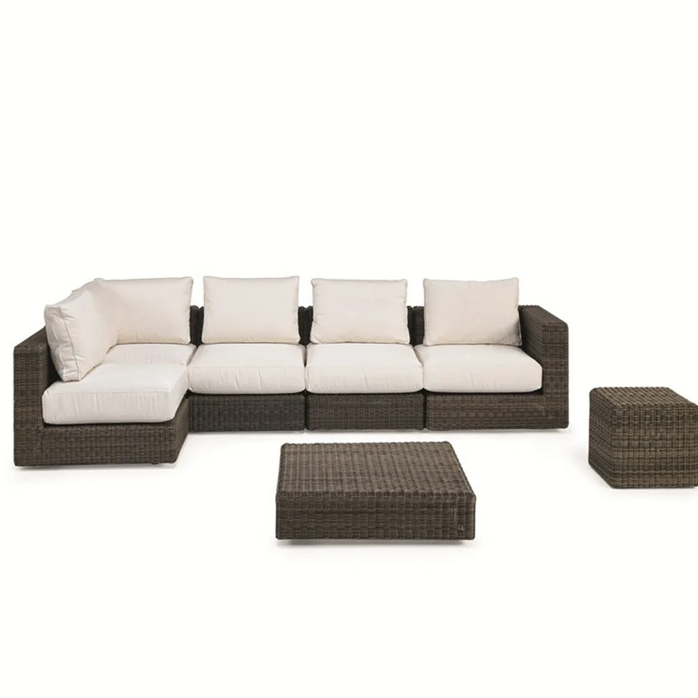 #Outdoor Garden Sofa Set Leisure Garden Rattan Creative Homestay Designer Double Durable Waterproof Outdoor Furniture