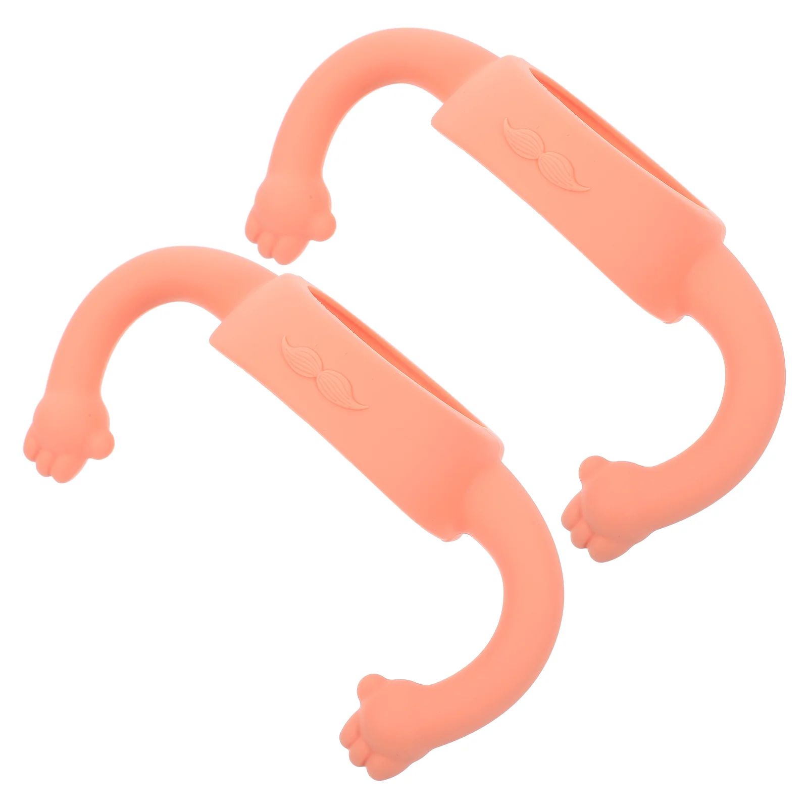 2 Pcs Feeding Bottle Handle Silicone Baby 1400X500X500CM Silica Gel Milk for Infant