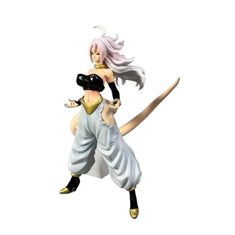 Figura de Dragon Ball Anime VOMI Android 21 figuras de acción juguete modelo colección de estatuas decoración de escritorio colgante regalo de cumpleaños para niños