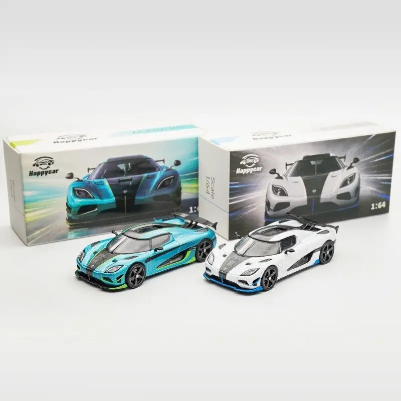Modèle de voiture miniature Happy Car 1/64 Koenigsegg Agera RS en alliage, jouet de collection pour garçons # peetyeee
