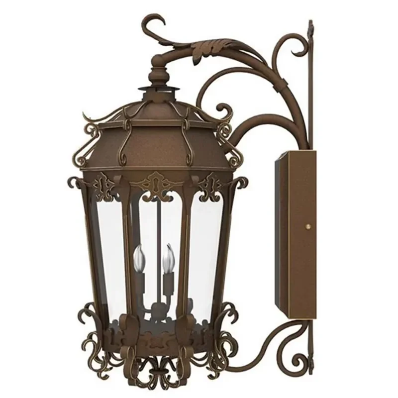 Outdoor Wall Lamps Led Glass Hotel Large Rustic Custom Light Brass Wall Mount